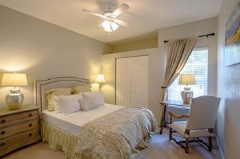 Plush carpeting in bedrooms